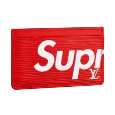 Porte-cartes Louis Vuitton x Supreme Porte Carte Simple M67712 Epi Cuir