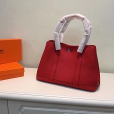 Hermes Garden Party Handbag Small 31cm Red