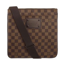 Louis Vuitton N41100 Pochette Plate Brooklyn Crossbody Bag Damier Ebene Canvas