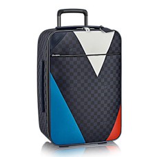 Louis Vuitton N41620 Pegase Legere 55 Bagage à Roulettes Damier Cobalt Toile