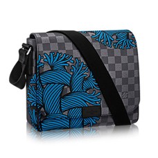 Louis Vuitton N41714 District PM Messenger Bag Damier Toile Graphite